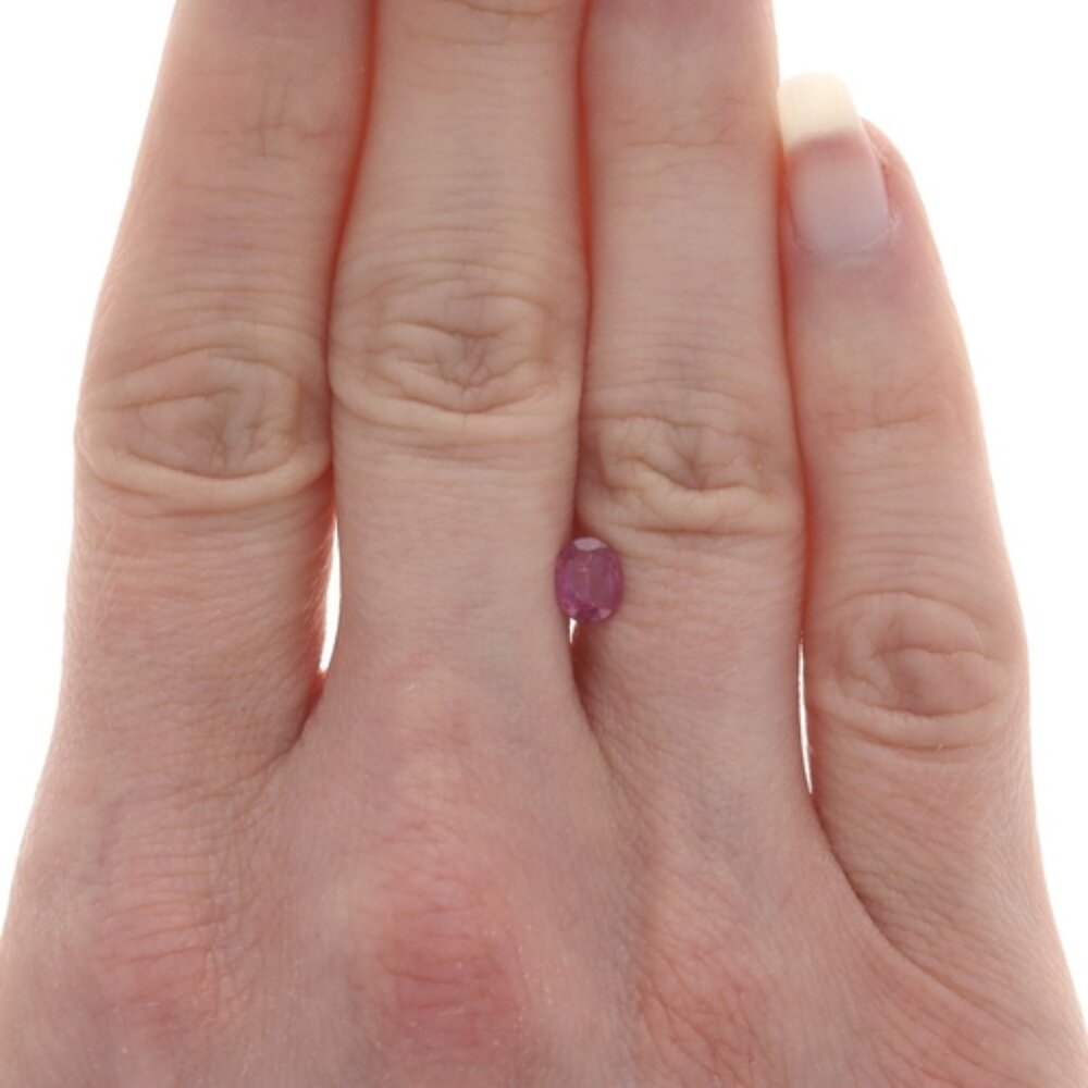 Loose Ruby - Oval .76ct Red Solitaire - image 2
